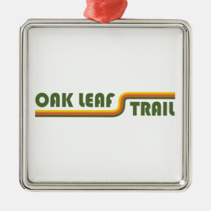 Oak Leaf Trail Metal Tree Decoration