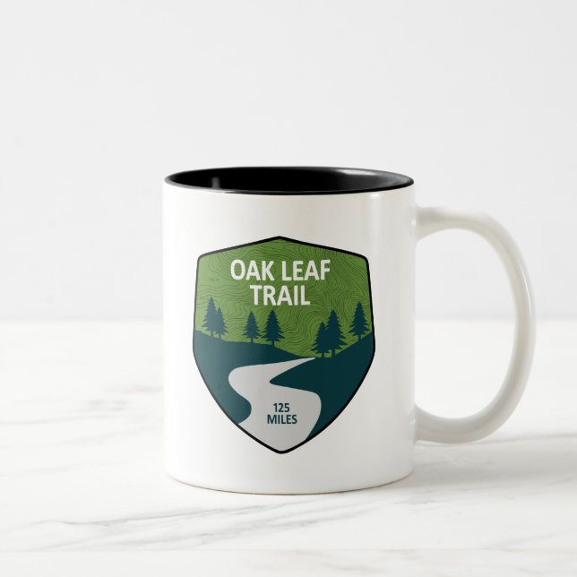 Oak Leaf Trail Two-Tone Coffee Mug (Right)