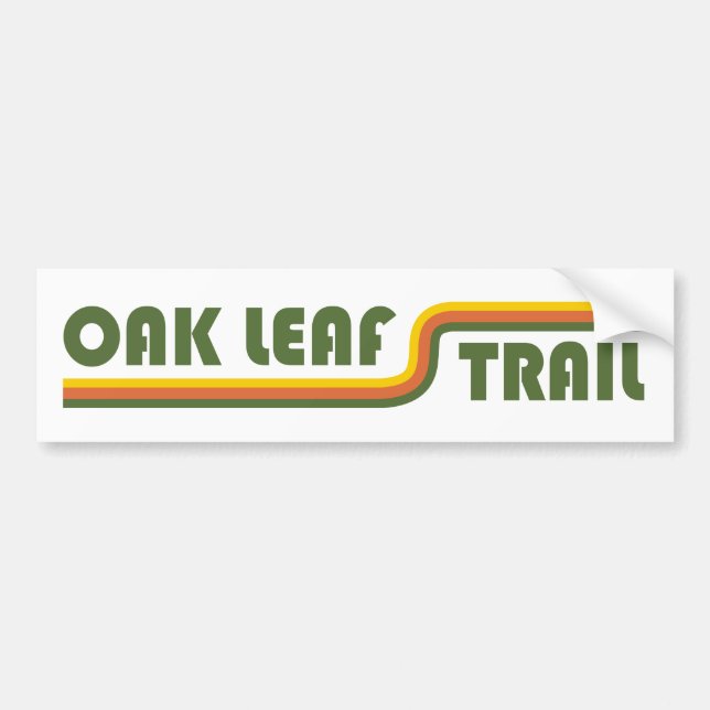 Oak Leaf Trail Wisconsin Bumper Sticker (Front)