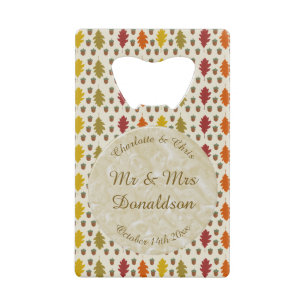 Oak leaves and Acorns Fall Autumn Wedding Custom