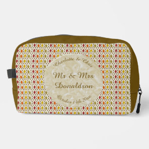 Oak leaves and Acorns Fall Autumn Wedding Custom Dopp Kit