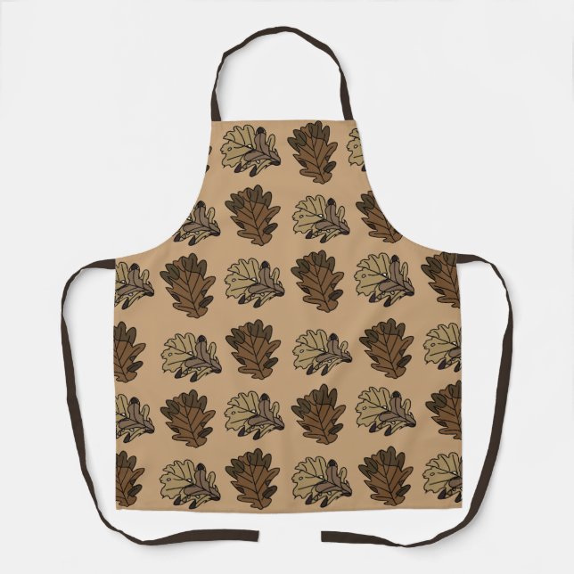 Oak Leaves Botanical Apron (Front)