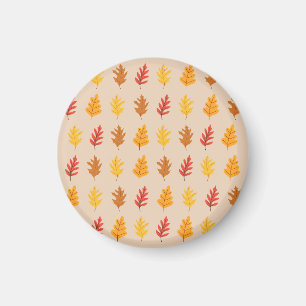 Oak Leaves Pattern Magnet