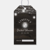 Oak Ridge Rustic Dark Wood Bridal Display Shower