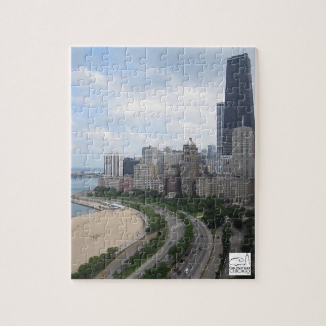 Oak Street Beach Chicago Puzzle (Vertical)
