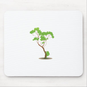 Oak tree abstract single graphic mouse mat