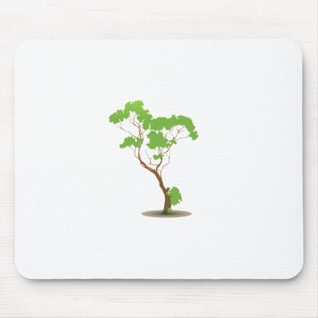 Oak tree abstract single graphic mouse mat (Front)