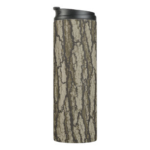 Oak Tree Bark Camo for Men Hunting Apparel Thermal Tumbler