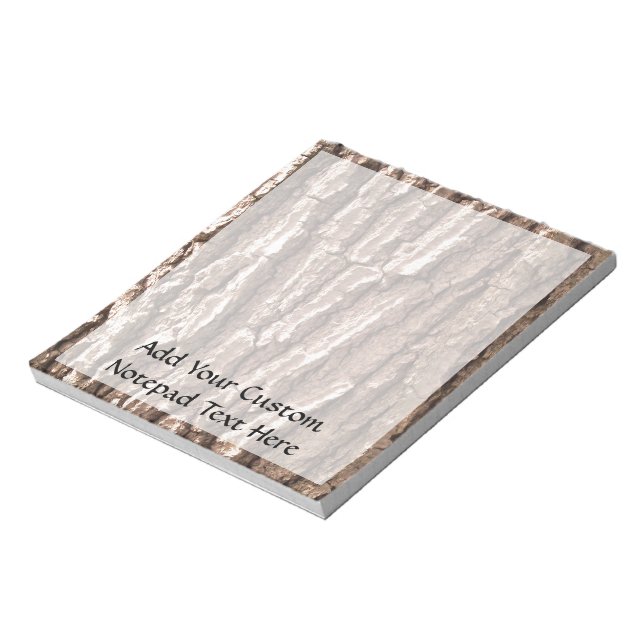 Oak Tree Bark Graphic Notepad (Rotated)