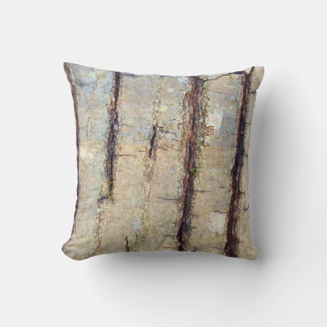 Oak Tree Bark Rustic Country Nature  Photo Cushion (Front)