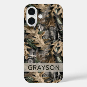 Oak Tree Camouflage Personalised Case-Mate iPhone 16 Case