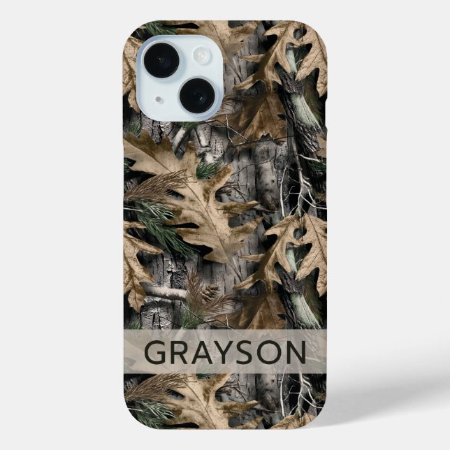 Oak Tree Camouflage Personalised Case-Mate iPhone Case (Back)