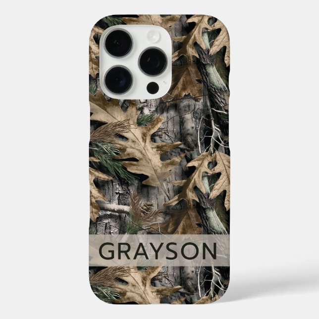 Oak Tree Camouflage Personalized Case-Mate iPhone Case (Back)