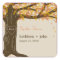 Oak Tree Fall Wedding Favour Sticker