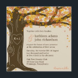 Oak Tree Fall Wedding Invitation<br><div class="desc">Featuring a beautiful oak tree symbolising your strong and everlasting love, this Oak Tree wedding collection will charm your friends and family and get them ready to celebrate your romantic celebration. Matching components available at berryberrysweet.com Available in green for Summer weddings and orange for Autumn weddings. Matching Invitation: Matching Save...</div>