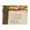 Oak Tree Fall Wedding Save The Date Postcard