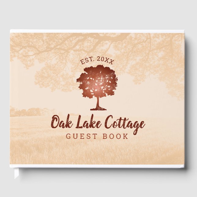 Oak Tree Guest House Vacation Rental Home Guest Book (Front)