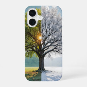 Oak Tree In Dual Seasons iPhone 16 Case