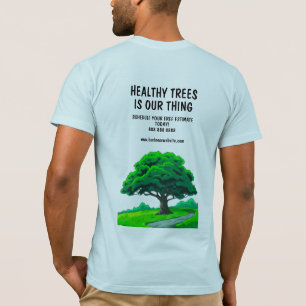 Oak Tree Logo Custom Tree Trimming Services T-Shirt