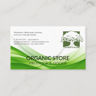 Oak Tree Logo   Nature  Business Card