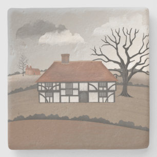 Oak Tree Manor Stone Coaster