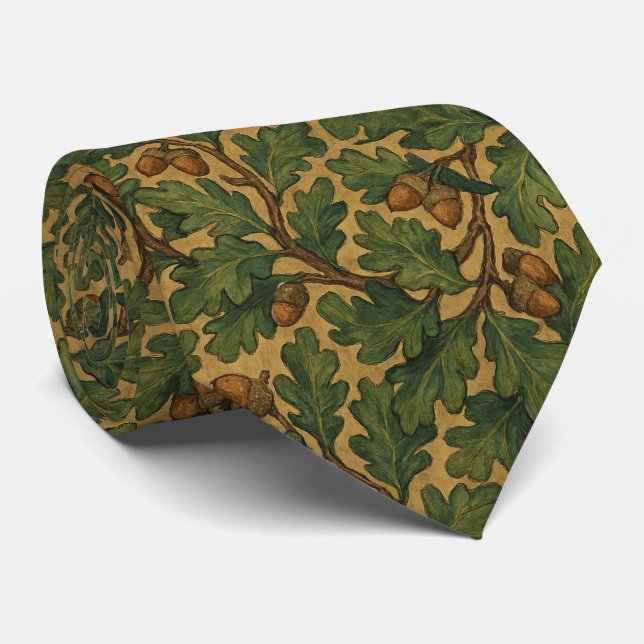 Oak tree Nature Lovers Acorn                       Tie (Rolled)