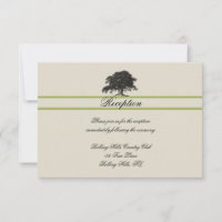 Oak Tree Plantation in Green Wedding Reception