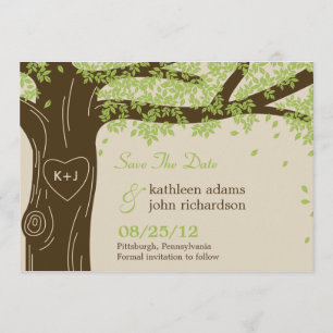 Oak Tree Save The Date Card
