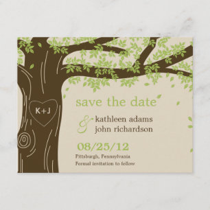 Oak Tree Save The Date Card