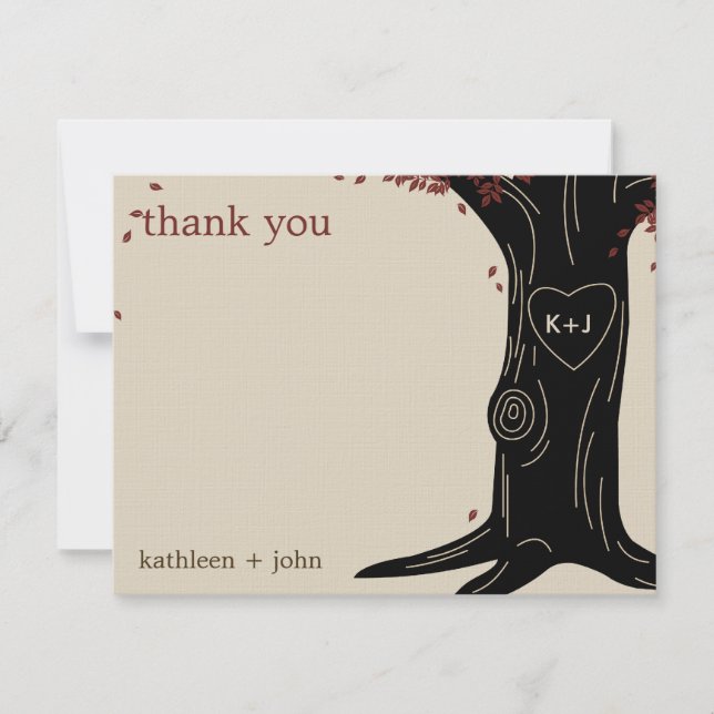 Oak Tree Thank You Card (Front)