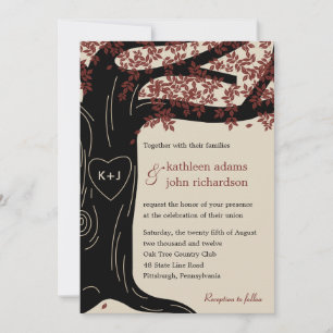 Oak Tree Wedding Invitation
