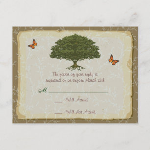 Oak Tree Wedding Matching RSVP