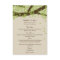 Oak Tree Wedding Menu Card