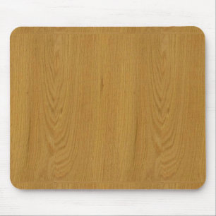 OAK WOOD finish buy BLANK blanc blanche + add TEXT Mouse Mat