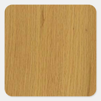 OAK WOOD finish buy BLANK blanc blanche + add TEXT Square Sticker