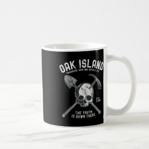 Oak Wood Skull Island Vintage Skull Templar Treasu Coffee Mug