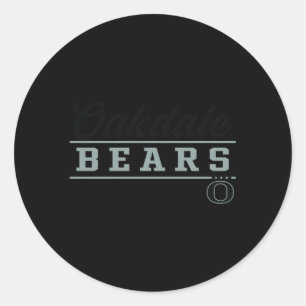 Oakdale High School Bears Classic Round Sticker