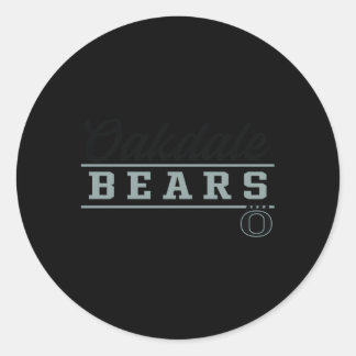 Oakdale High School Bears Classic Round Sticker