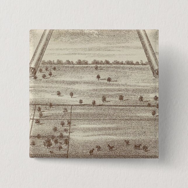 Oakdale Ranch 15 Cm Square Badge (Front)