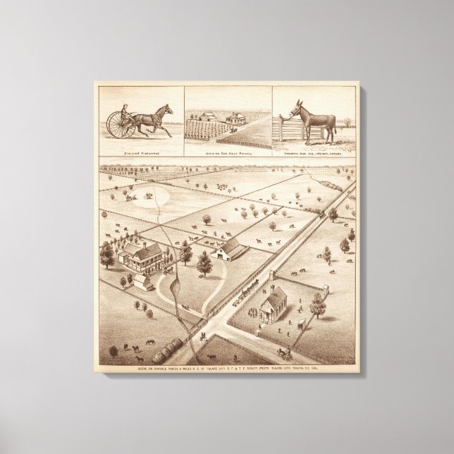 Oakdale Ranch Canvas Print (Front)