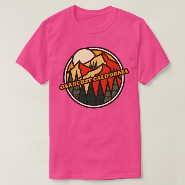 Oakhurst California Mountain Hiking TShirt 7 (Design Front)