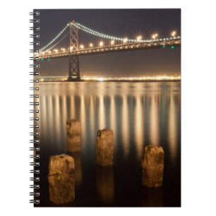 Oakland Bay Bridge night reflections. Notebook