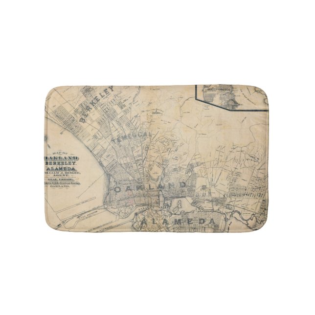 Oakland, Berkeley, Alameda Bath Mat (Front)