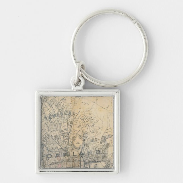 Oakland, Berkeley, Alameda Key Ring (Front)