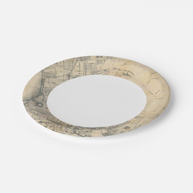 Oakland, Berkeley, Alameda Paper Plate (Angled)