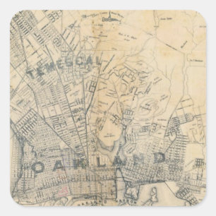 Oakland, Berkeley, Alameda Square Sticker