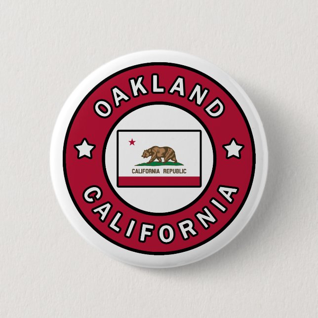 Oakland California 6 Cm Round Badge (Front)
