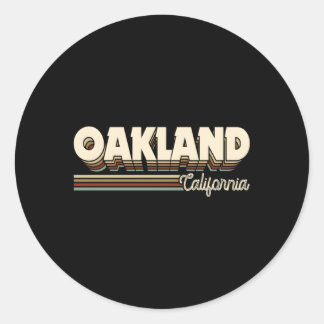 Oakland California Ca Classic Round Sticker