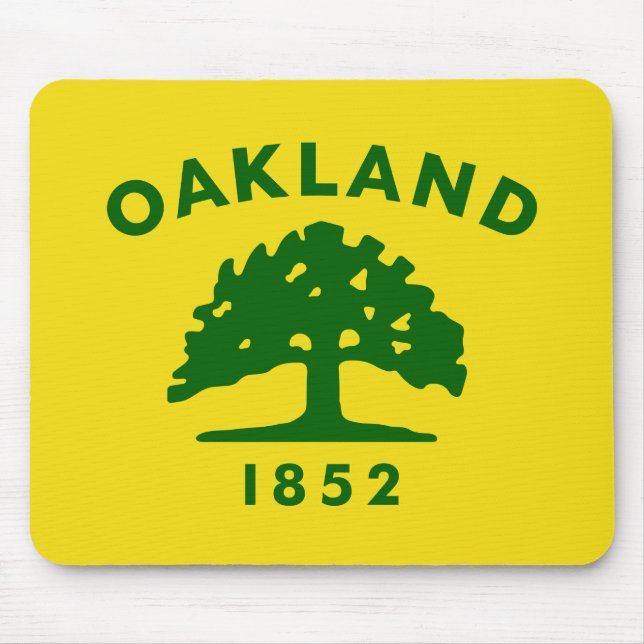 Oakland, California Flag Mouse Mat (Front)