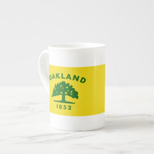 Oakland, California Flags Bone China Mug